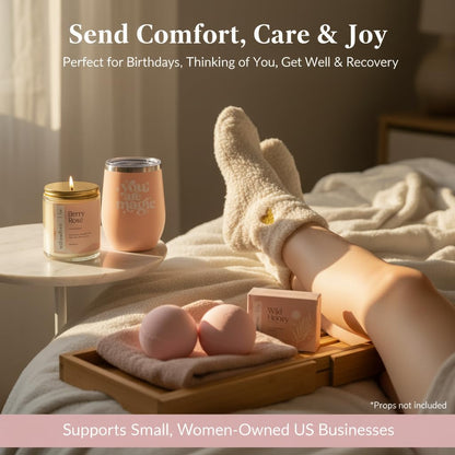 for Women - Birthday Edition | Gift Box for Her | Thinking of You Gift Basket with Mug, Scented Candle, Bath Bombs, Soap + More | Unique Gift Ideas